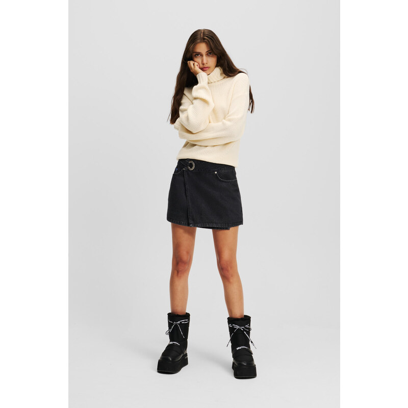 SUKŇA KARL LAGERFELD JEANS KLJ EYELET DENIM SKIRT 60519431