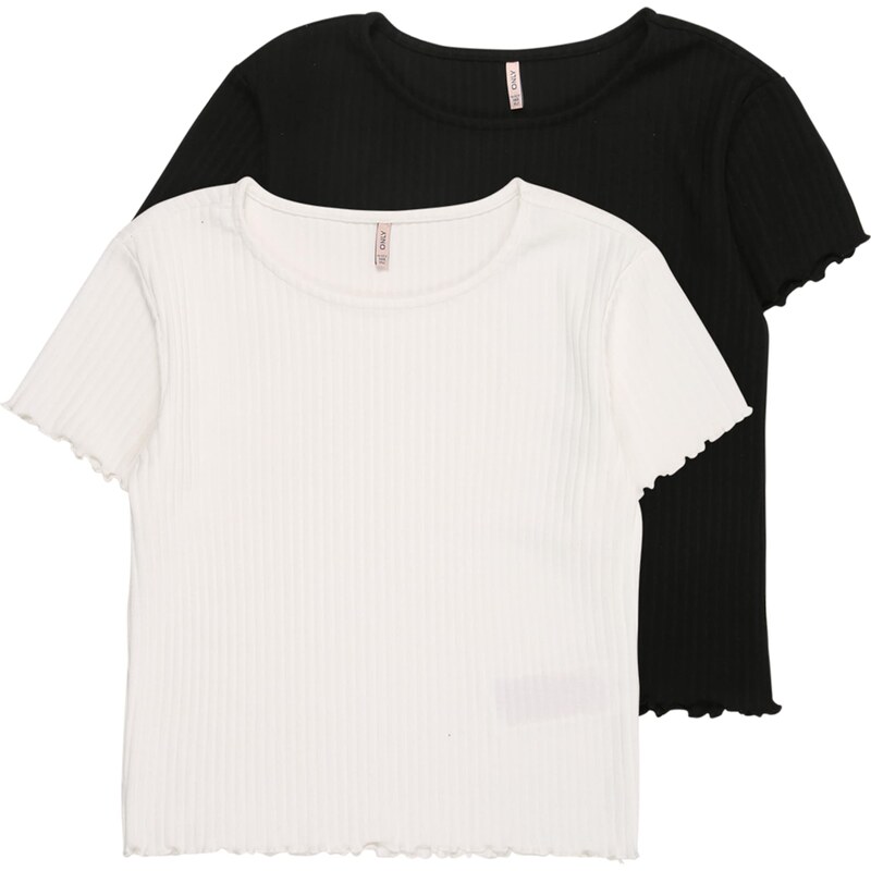 ONLY GIRLS Tričko čierna / biela 62908336