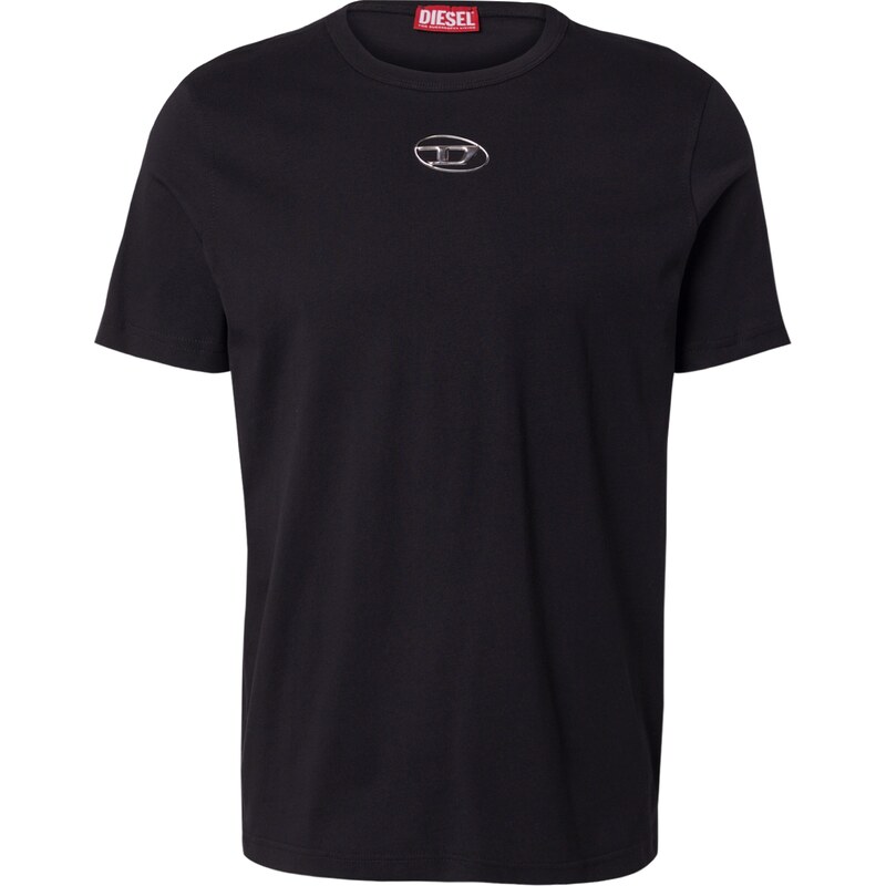 DIESEL Tričko T-ADJUST-OD čierna / strieborná 64864735