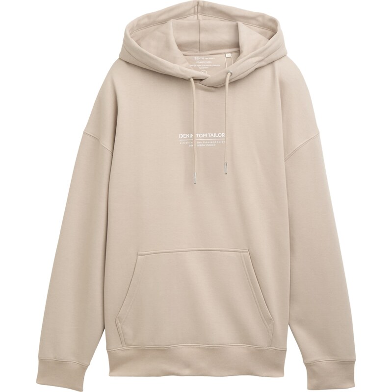 TOM TAILOR DENIM Mikina tmavošedá / biela 61948247