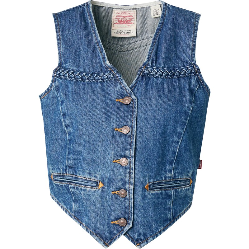 LEVIS Vesta Braided Vest modrá denim 61811334