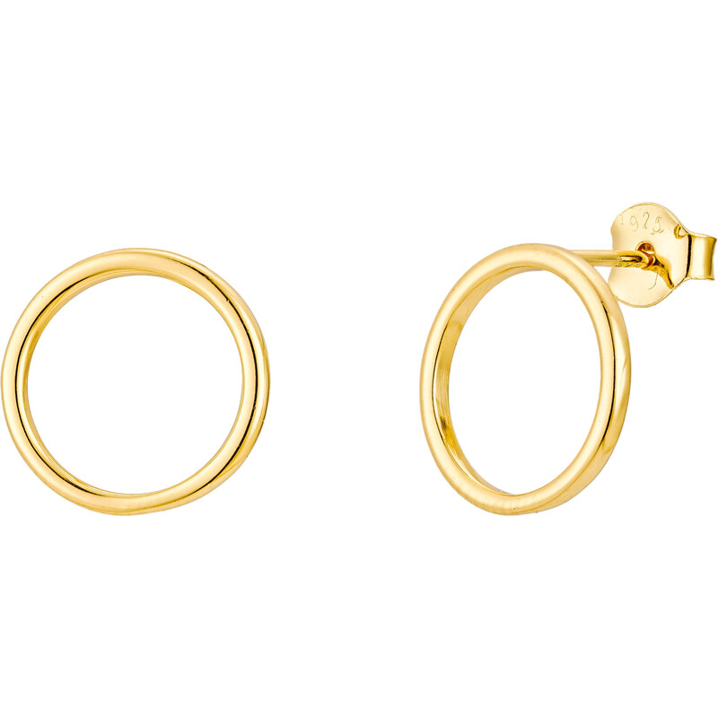 Olivie Stříbrné náušnice KRUH GOLD 9347 65048776