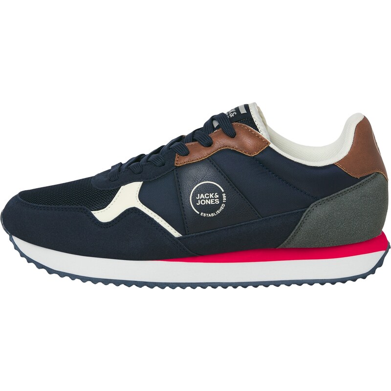 JACK & JONES Nízke tenisky JFWROBIN námornícka modrá / hnedá / biela 61948111