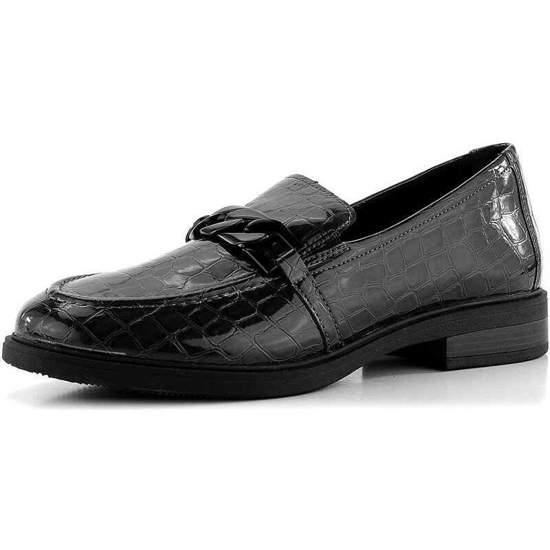 Remonte čierne lakované poltopánky D1U00-00 62752220