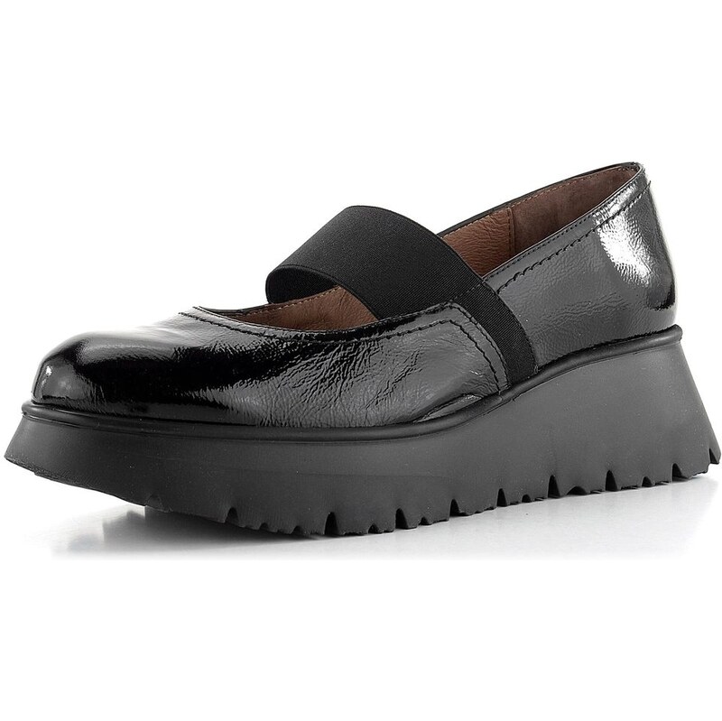 Wonders lakované slip-on poltopánky na kline Negro C-7311 62752240