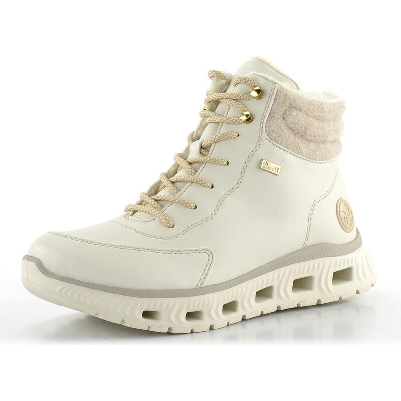 Rieker kotníkové tenisky s membránou bílé M6010-80 62752001