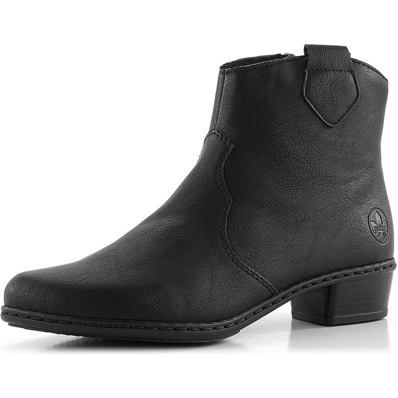 Rieker kotník na podpatku černý Y0762-00 62752008