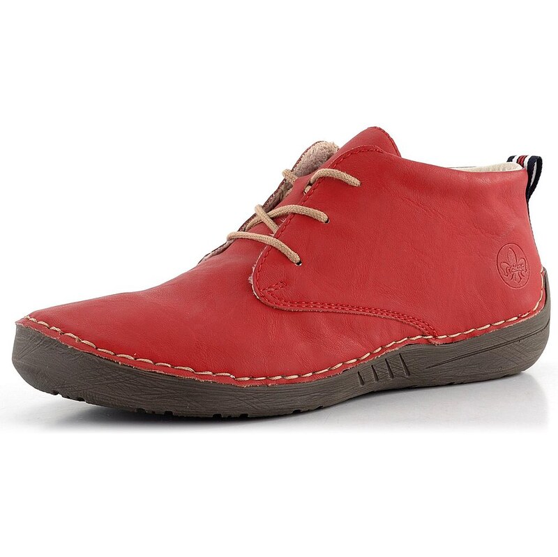 Rieker šnurovacia členková obuv červená 52522-33 62752018