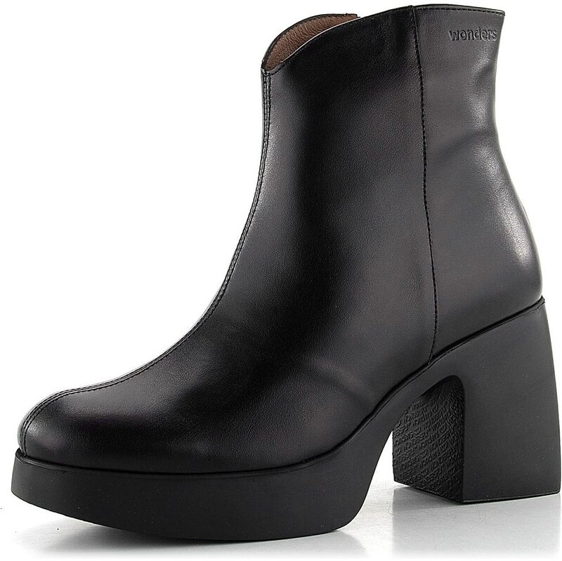 Wonders členková obuv na podpätku Negro H-4963 62752386