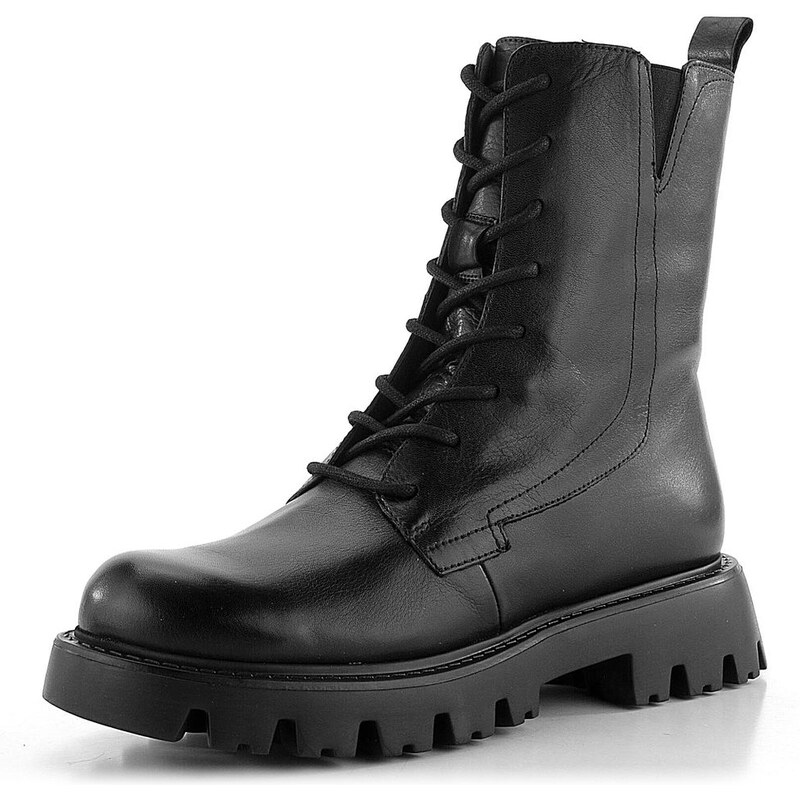 Wonders šněrovací kotník na hrubé podešvi Negro C-7502 62752037