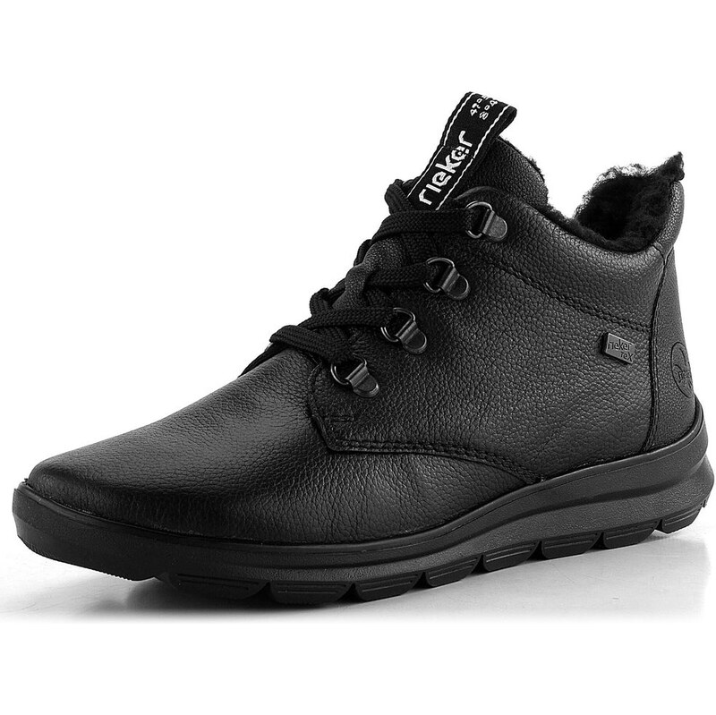 Rieker šněrovací kotník s membránou černý Z0001-00 62752057