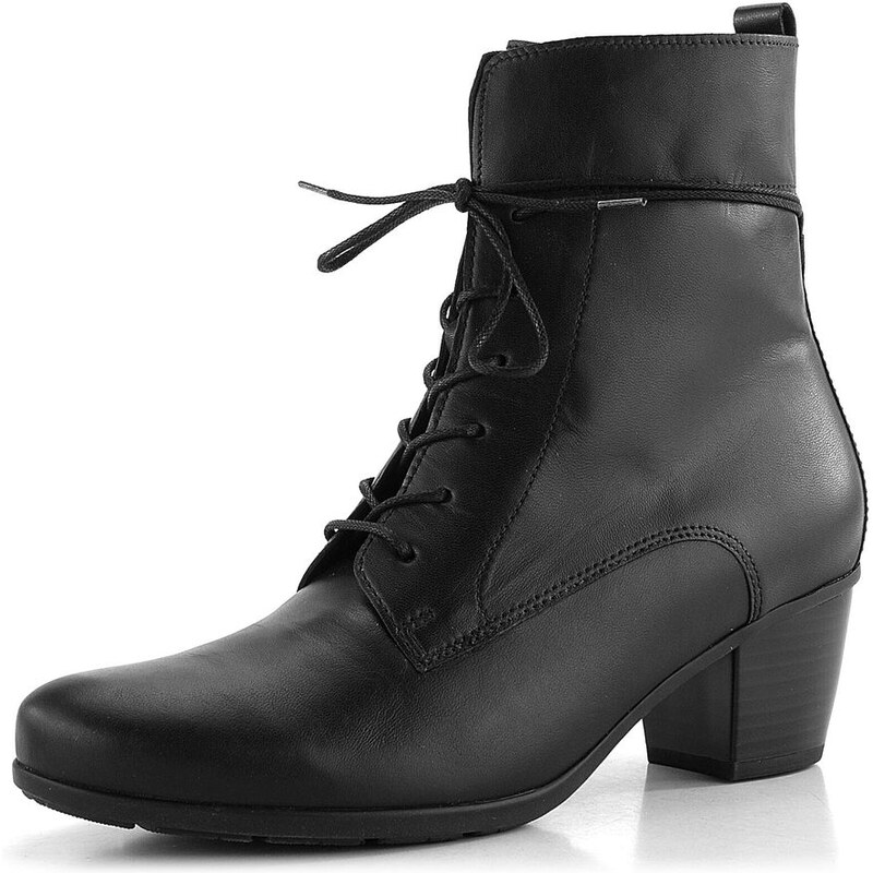 Gabor šněrovací kotník na podpatku černý 55.521.27 62752066