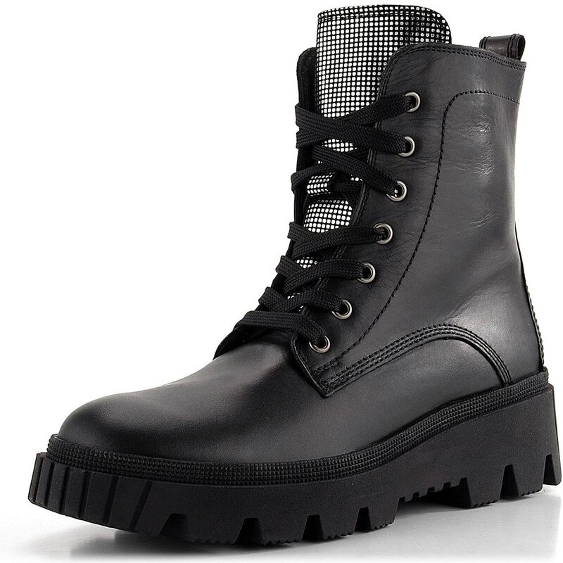 Gabor kotník na hrubé podešvi schwarz/silber 51.821.20 62752134