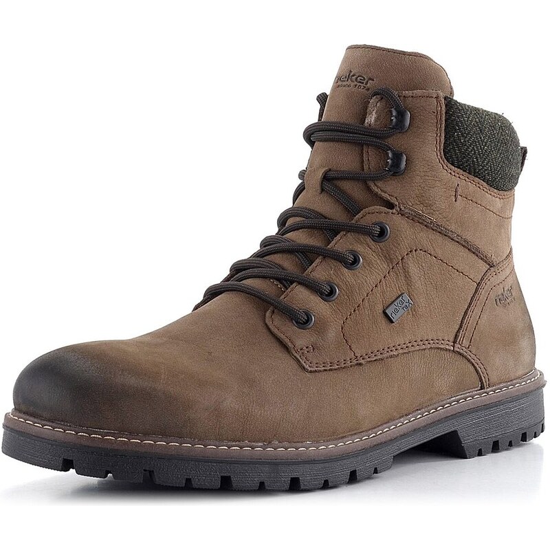 Rieker pánska vyteplená členková obuv s membránou svetlo hnedá F3612 62752199