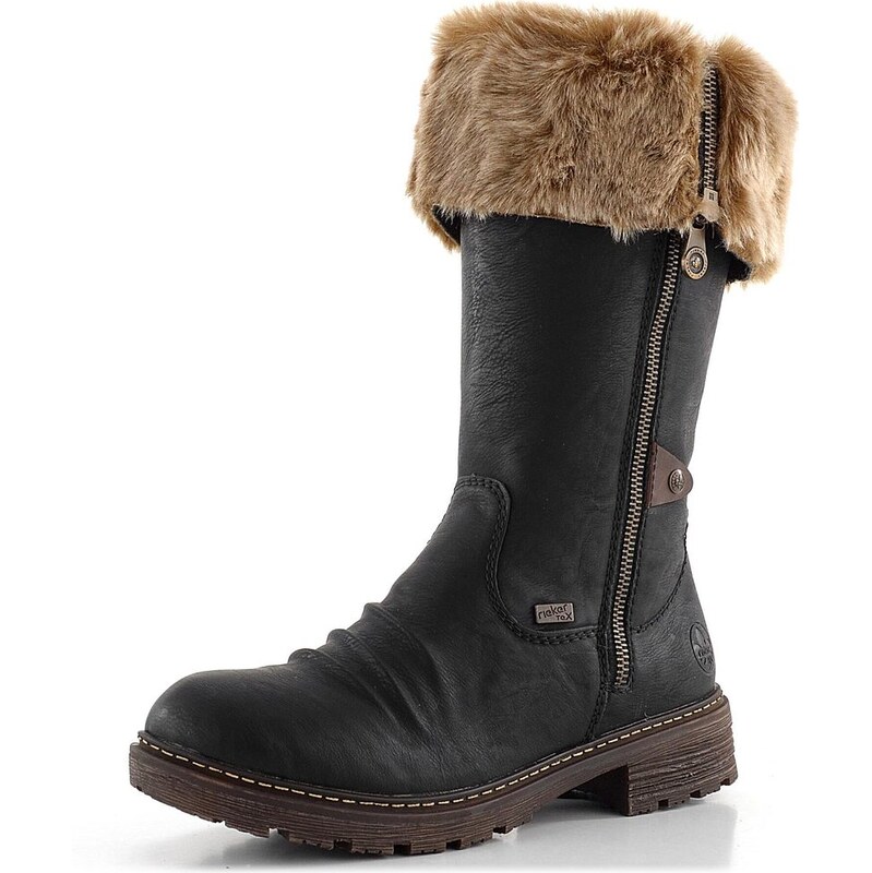 Rieker vyhrňovacie čižmy s membránou čierne Z4751-00 62752203