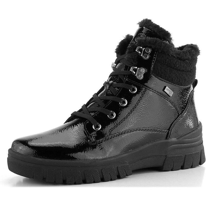 Remonte čierna šnurovacia členková obuv s membránou D0E71-02 62752246