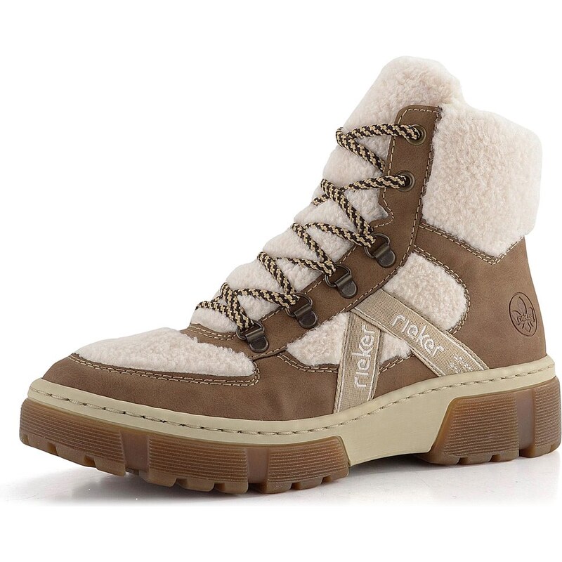 Rieker šněrovací kotník hnědo-bílý X8611-60 62752264