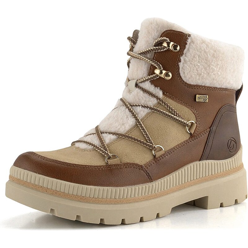 Remonte šnurovacia členková obuv s membránou hnedá D0C80-22 62752284