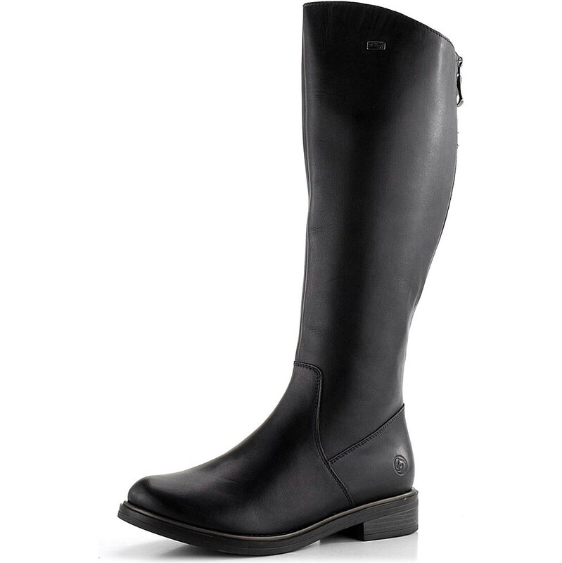 Remonte čierne hladké čižmy D8391-00 62752341