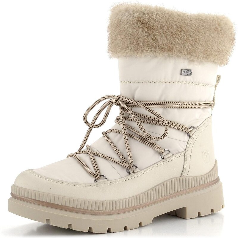 Remonte šnurovacia členková obuv s membránou biela D0C81-80 62752354