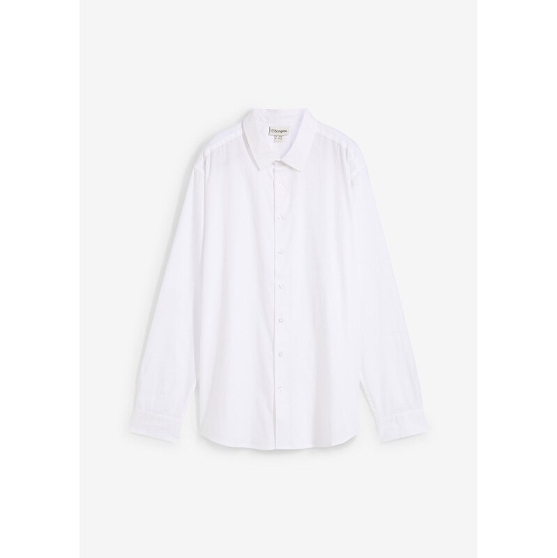 bonprix Biznis košeľa z bio bavlny, Regular Fit, farba biela 61818564