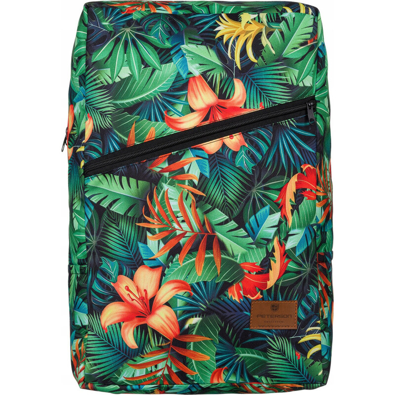Peterson farebný cestovný batoh s tropickou potlačou [DH] PTN PLEC-03 35635303