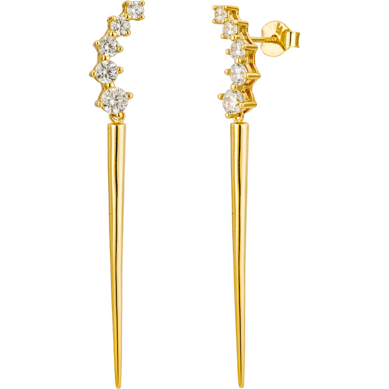 Olivie Stříbrné náušnice DIKOBRAZ GOLD 9353 65048782