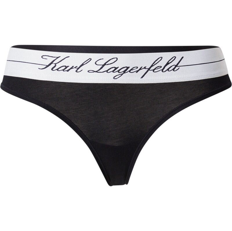 Karl Lagerfeld Tangá HOTEL krémová / čierna 62261584