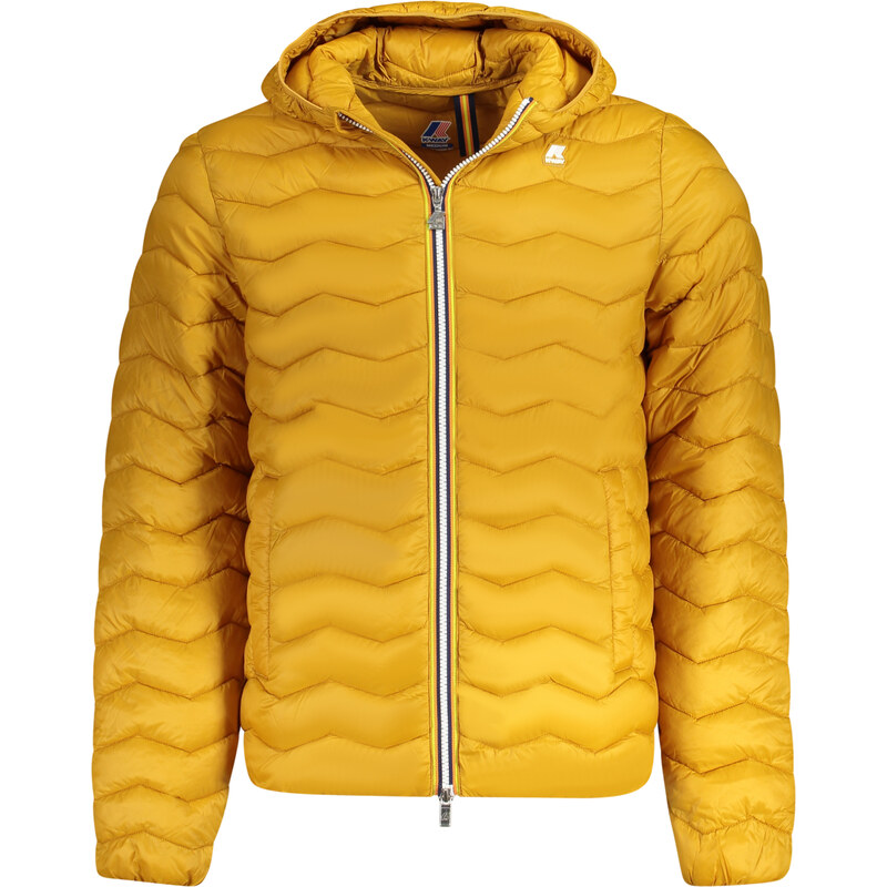 Pánska žltá prešívaná bunda K-WAY 64705763