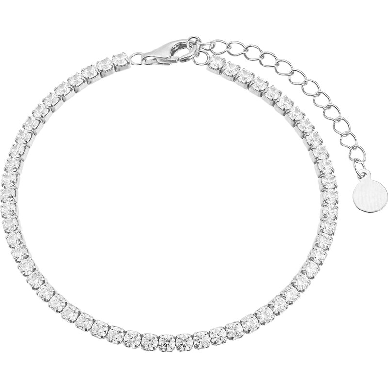 Olivie Strieborný tenisový náramok 16+4cm 9363 64818290