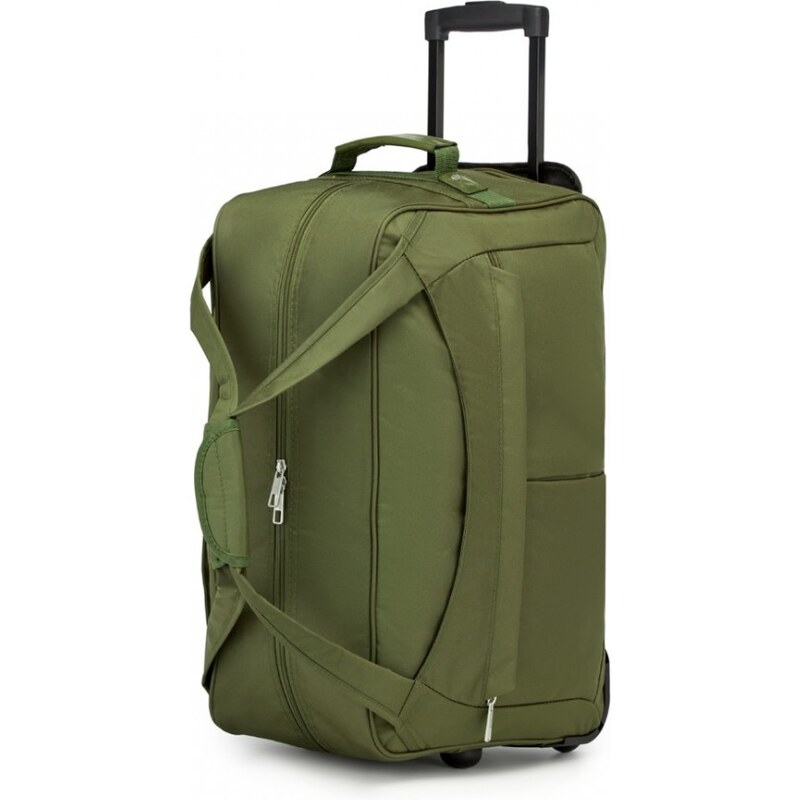KONO Cestovná taška - s kolieskami, skladateľná, zelená 62262621