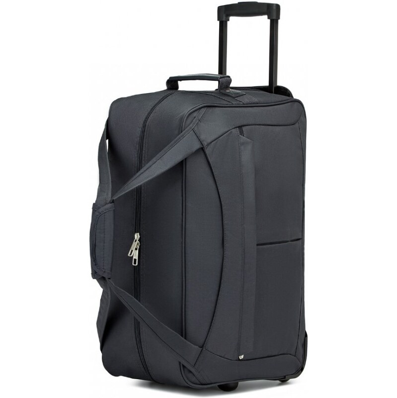 KONO Cestovná taška - s kolieskami, skladateľná, šedá 62262620