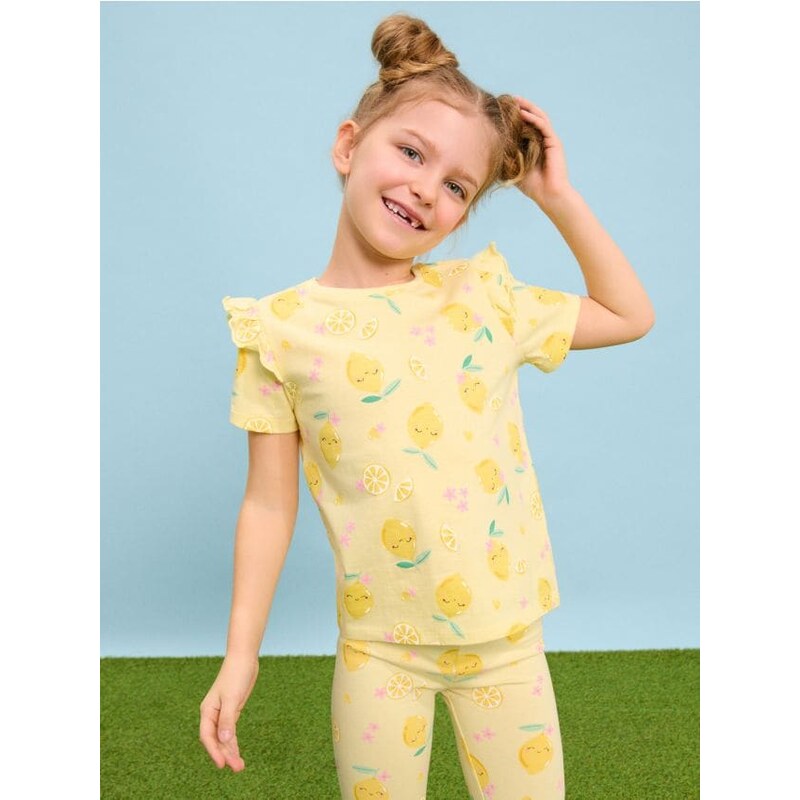 Sinsay - Tričko s krátkym rukávom - žltá 67612412