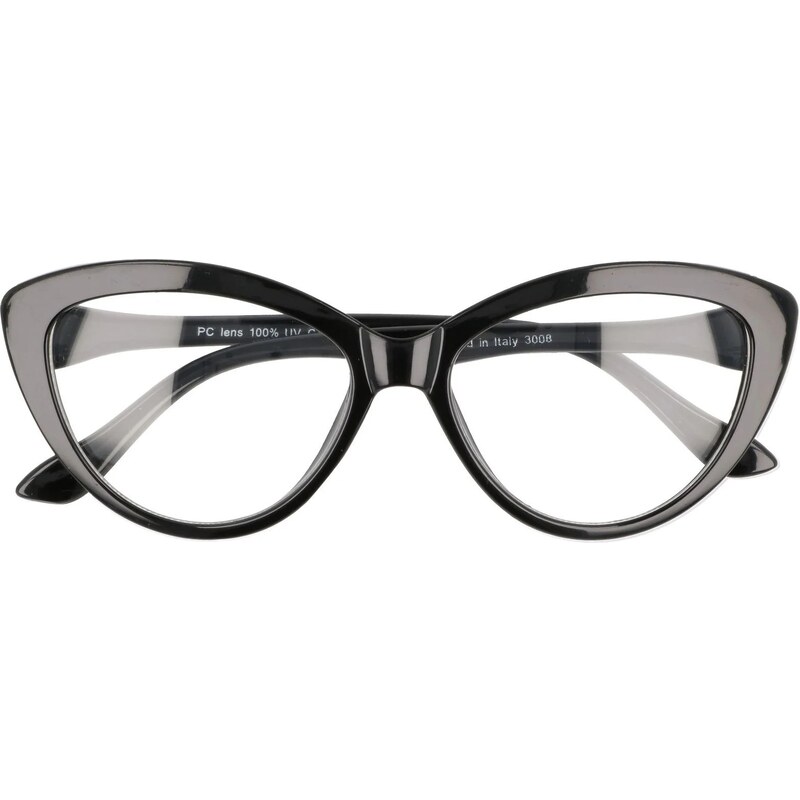 Sunmania Čierne číre mačacie okuliare Sunny 61830154