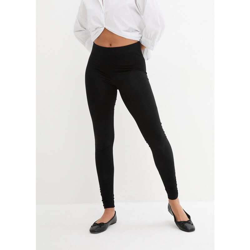 bonprix Legíny so širokým pohodlným pásom, farba čierna 44734557