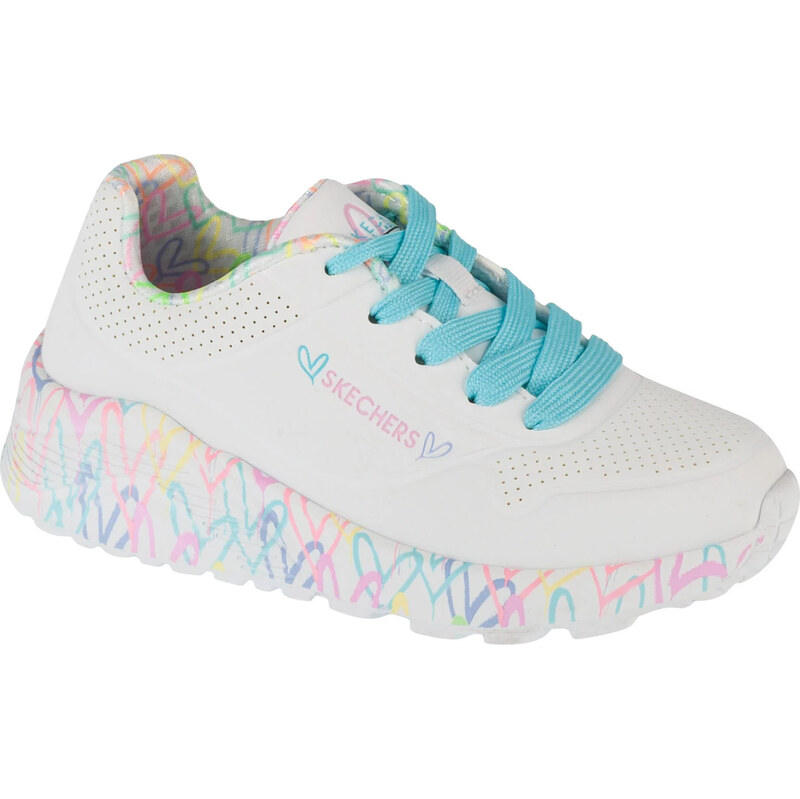 Biele dievčenské tenisky Skechers Uno Lite 314976L-WPTQ 61830819