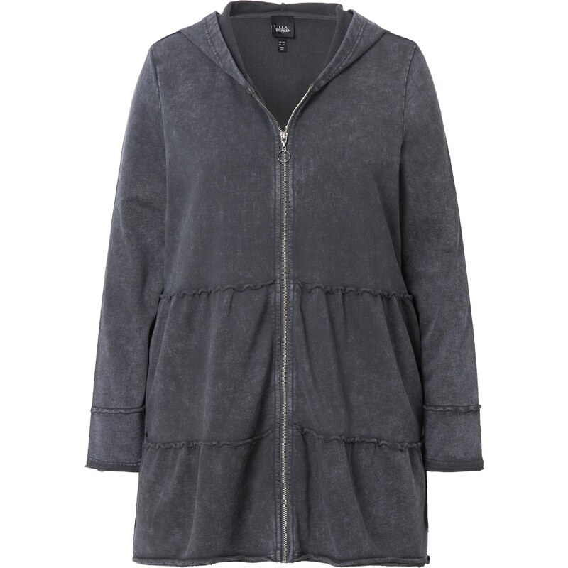 Ulla Popken Tepláková bunda grafitová 63788317