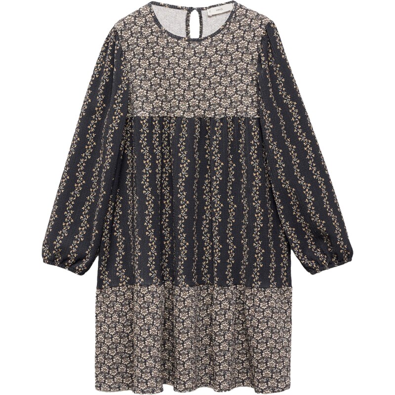 MANGO KIDS Šaty Boheme krémová / svetlohnedá / antracitová 61947273