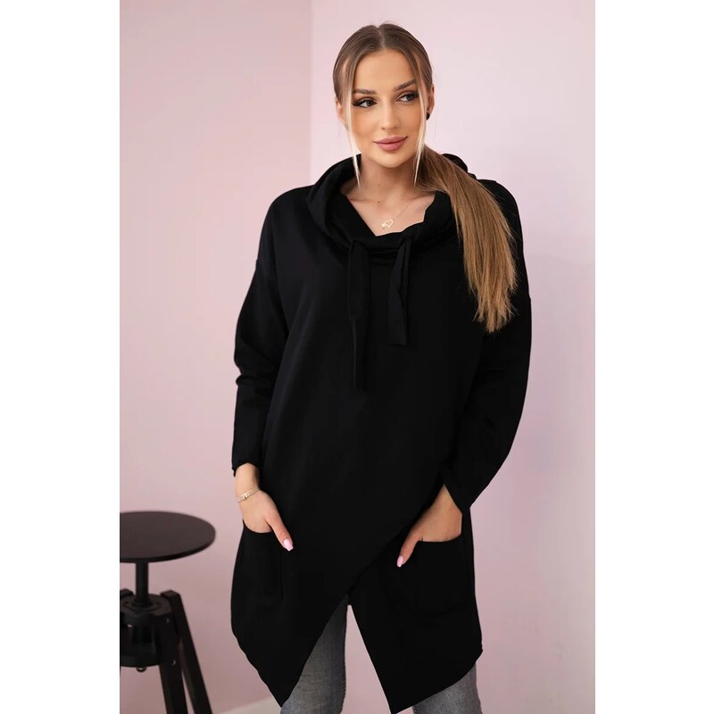 Červená mikina Hash s golierom 62750298