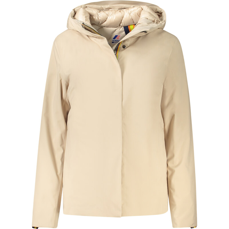 Dámska béžová bunda K-WAY 64703431