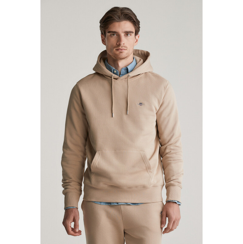 MIKINA GANT REG SHIELD HOODIE DRY SAND 61866375