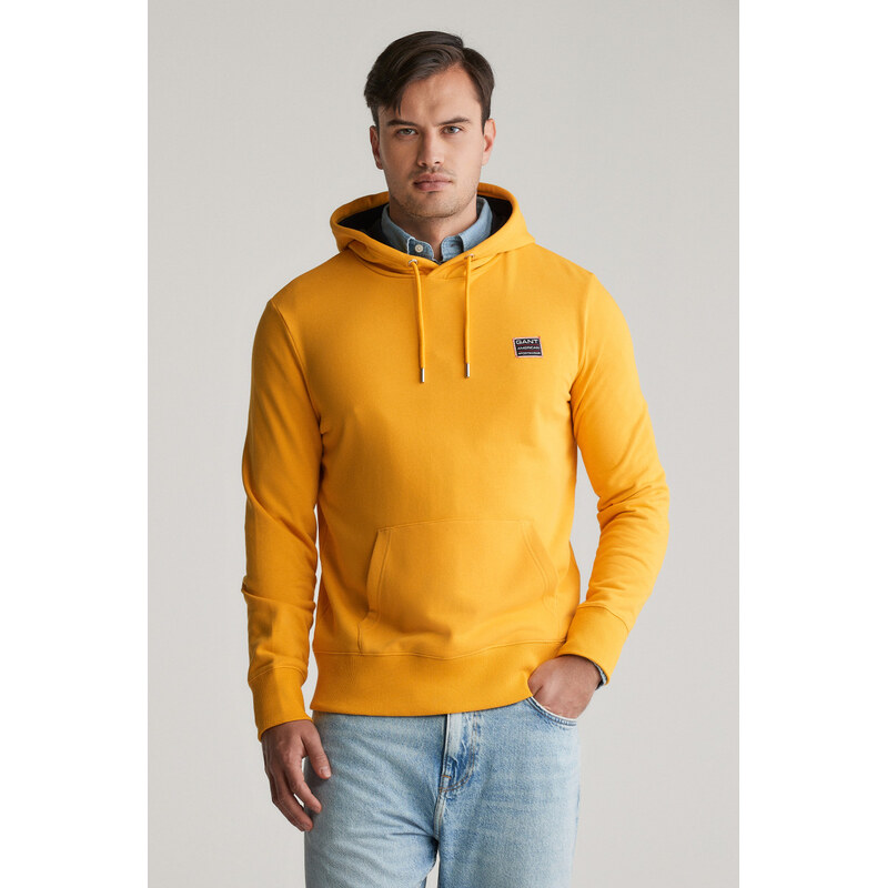 MIKINA GANT CONTRAST SWEAT HOODIE DAFFODIL YELLOW 61866383