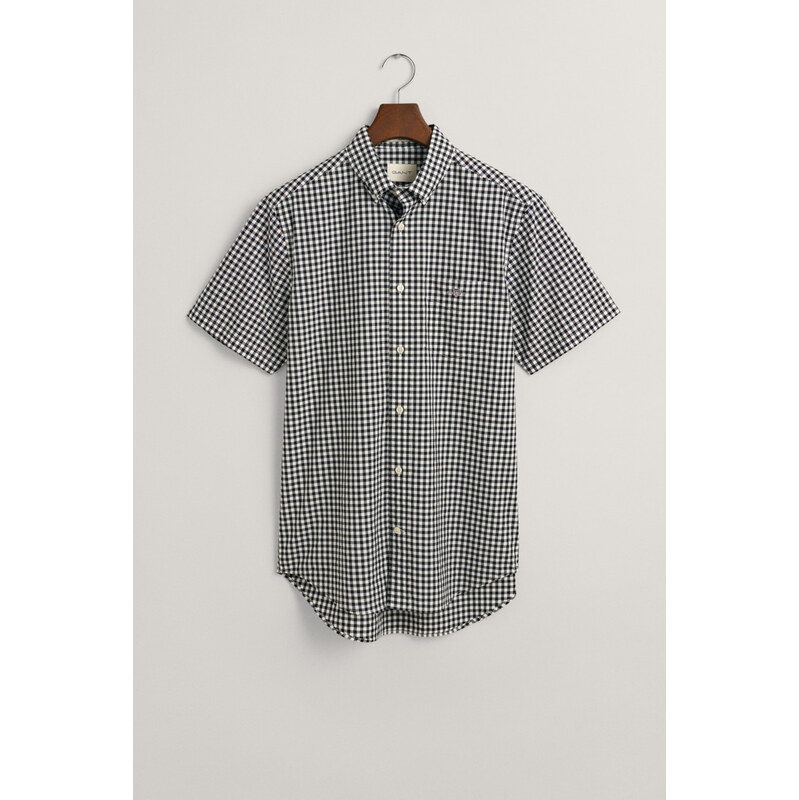 KOŠEĽA GANT REG CLASSIC POPLIN GINGH SS SHIRT BLACK 61838202