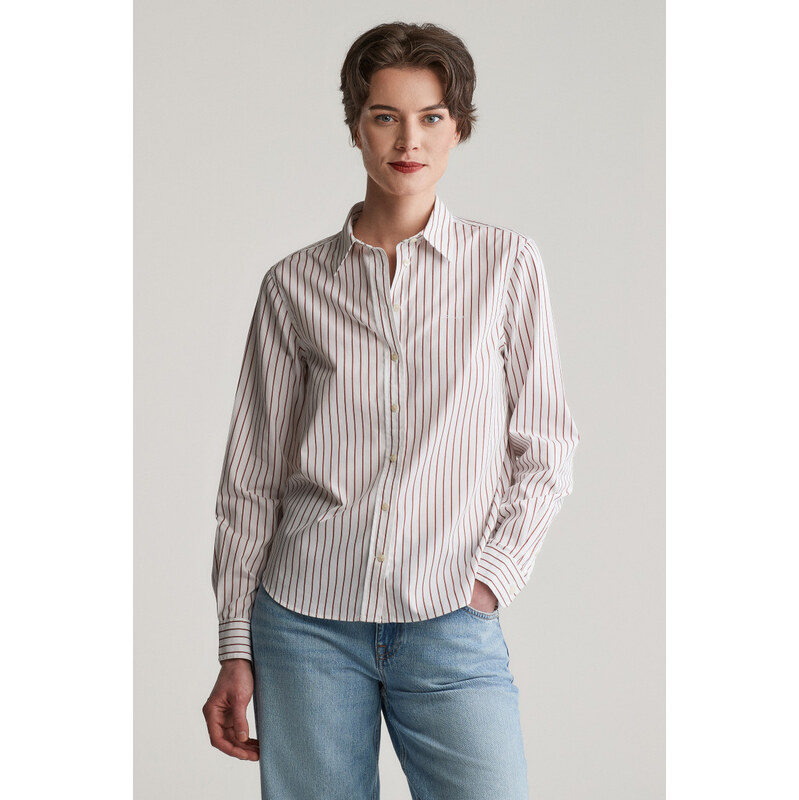 KOŠEĽA GANT REG POPLIN THIN STRIPED SHIRT WHITE 61838330
