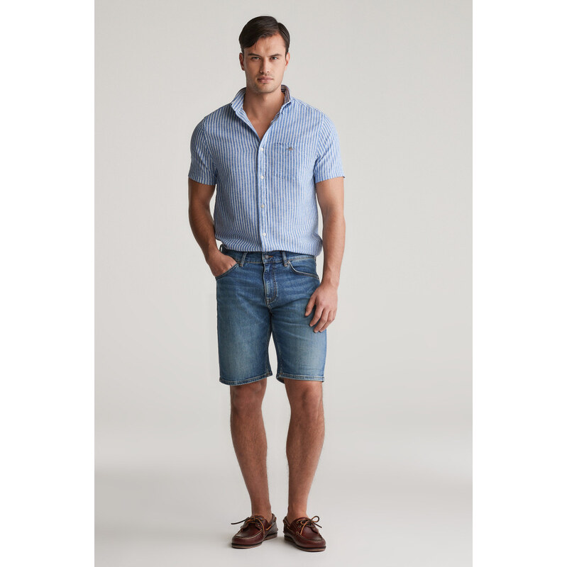 ŠORTKY GANT REG JEANS SHORTS MID BLUE VINTAGE 61838187