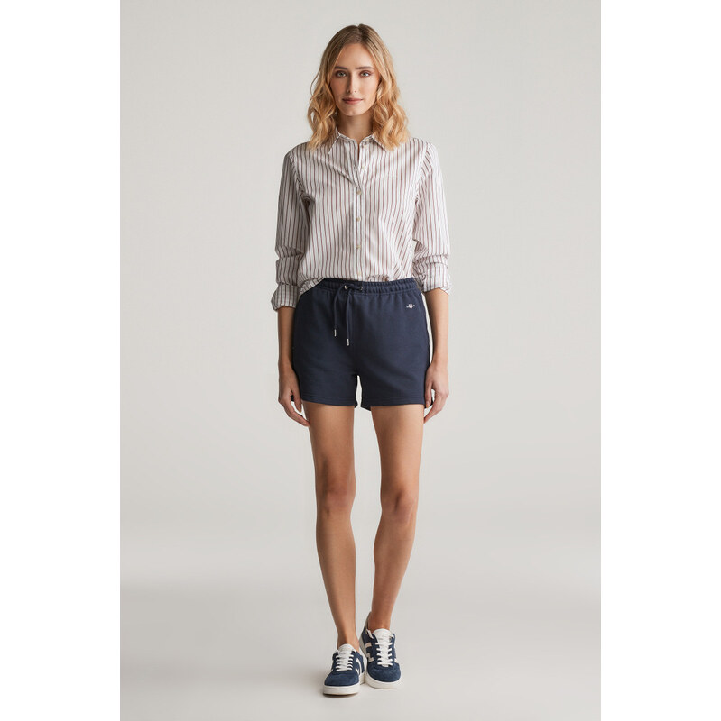 TEPLÁKOVÉ ŠORTKY GANT REG SHIELD SHORTS EVENING BLUE 61838243