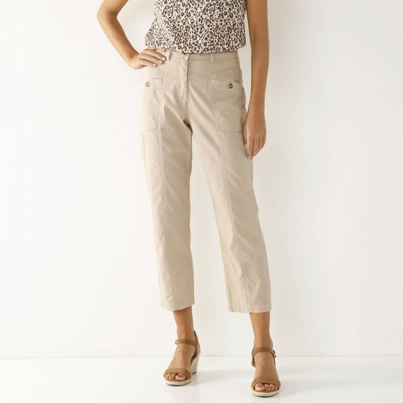 7/8 rovné cargo nohavice piesková 042 Blancheporte 61843908