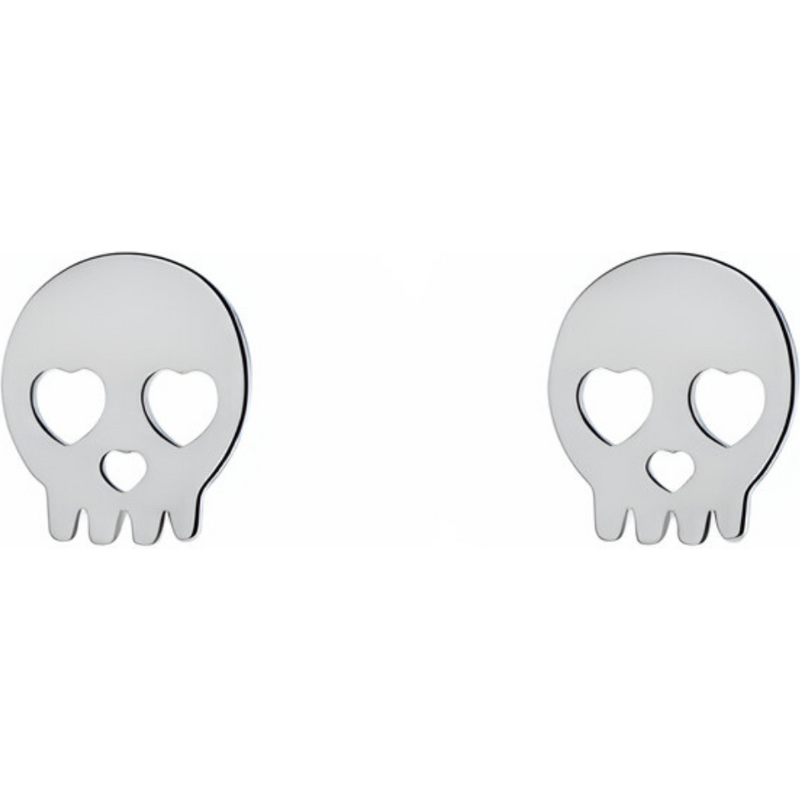 Olivie Stříbrné náušnice LEBKA 9375 65048792