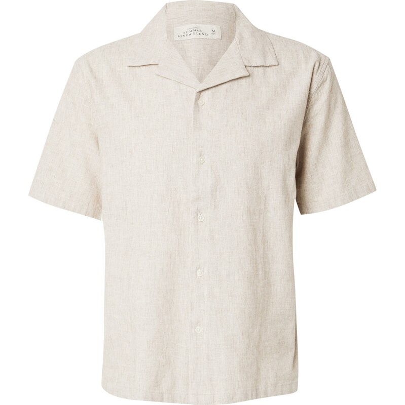 Abercrombie & Fitch Košeľa béžová melírovaná 61985884