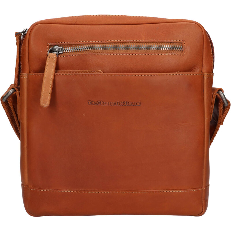 Pánska kožená taška cez rameno The Chesterfield Brand Marko - koňak 61852546